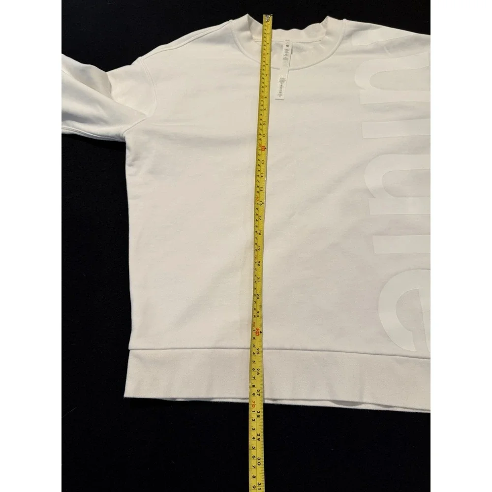 Lululemon Perfectly Oversized Crew Sweatshirt Bright White Size 4